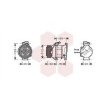 Compressor, ar condicionado VAN WEZEL 0600K316