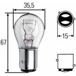 Hehkulamppu HELLA P21/4W Standard 12V, 21/4W, 10 kappaletta