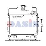 Radiateur, refroidissement du moteur AKS DASIS 440285N