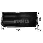 Condensator, airconditioning MAHLE AC 249 000S
