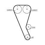Correia de distribuição GATES GATT363HOB
