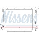 Radiador, refrigeración del motor NISSENS 66703
