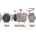 Klimakompressor VAN WEZEL 5900K121