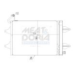 Condensador, sistema de ar condicionado MEAT & DORIA 991020
