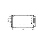 Condensator, airconditioning AVA COOLING TO5395D