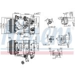 Compressor airconditioning NISSENS 890156