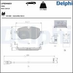 Bromsbeläggssats DELPHI LP5046EV