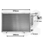 Condensator, airconditioning VAN WEZEL 18005583
