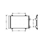 Kondensator, Klimaanlage AVA COOLING CNA5240D