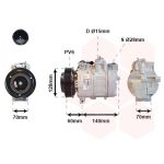 Compressor, ar condicionado VAN WEZEL 0200K050