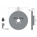 Disco de freno TEXTAR 92306005 frente, ventilado, altamente carbonizado, 1 pieza
