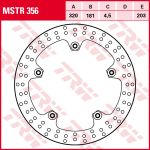 Disco de freno TRW MSTR356, 1 Pieza