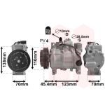 Compresseur de climatisation VAN WEZEL 0300K261