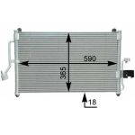 Condensator, airconditioning MAHLE AC 418 000S