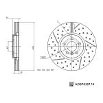 Bremsscheibe BLUE PRINT ADBP430174