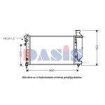 Radiateur moteur AKS DASIS 060920N