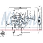 Ventilador, refrigeración de motor NISSENS 85289