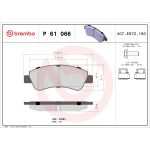 Bremsbelagsatz BREMBO P 61 066, Vorne
