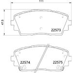Bromsbeläggssats, skivbroms BREMBO P 30 115