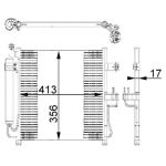 Condensator, airconditioning MAHLE AC 677 000S
