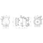 Klimakompressor AVA COOLING HYAK606