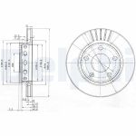Bromsskiva DELPHI BG3785
