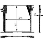 Condensator, airconditioning MAHLE AC 212 000P