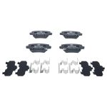 Set di pastiglie freno ATE 13.0470-2631.2, posteriore, Ceramica