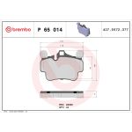 Bromsbeläggssats, skivbroms BREMBO P 65 014