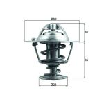 Thermostat MAHLE TX 184 78D