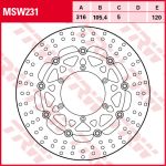 Disque de frein TRW MSW231, 1 Pièce