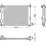 Radiador, refrigeración de motor DENSO DRM43013
