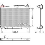 Radiateur moteur DENSO DRM44046