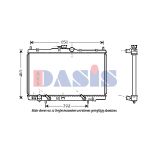Radiateur moteur AKS DASIS 100019N