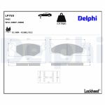 Levyjarrun jarrupalasarja DELPHI LP755