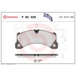 Levyjarrun jarrupalasarja BREMBO P 65 026