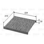 Filtro, aire habitáculo VALEO PROTECT VALEO 715756