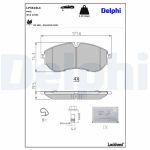 Conjunto de pastilhas de travão DELPHI LP3610LC