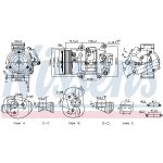 Kompressor för luftkonditionering NISSENS 891069