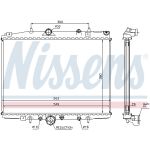 Radiador, refrigeración del motor NISSENS 63702