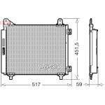 Condenseur, climatisation DENSO DCN21035