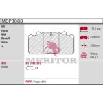 Jeu de plaquettes de frein, frein à disque MERITOR MDP3088