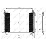 Kondensator, Klimaanlage EASY FIT NRF 350062