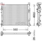 Moottorin jäähdytin DENSO DRM23037