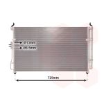 Condensador, sistema de ar condicionado VAN WEZEL 83005111