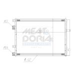 Condensator, airconditioning MEAT & DORIA 991200