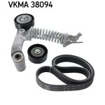 Set di cinghie trapezoidali (con rulli) SKF VKMA 38094