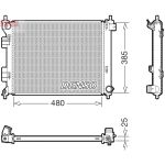 Moottorin jäähdytin DENSO DRM41034