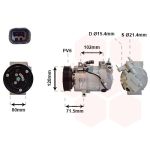 Compresseur de climatisation VAN WEZEL 4300K393