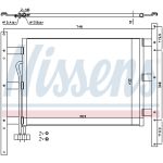 Kondensator, Klimaanlage NISSENS 94682
